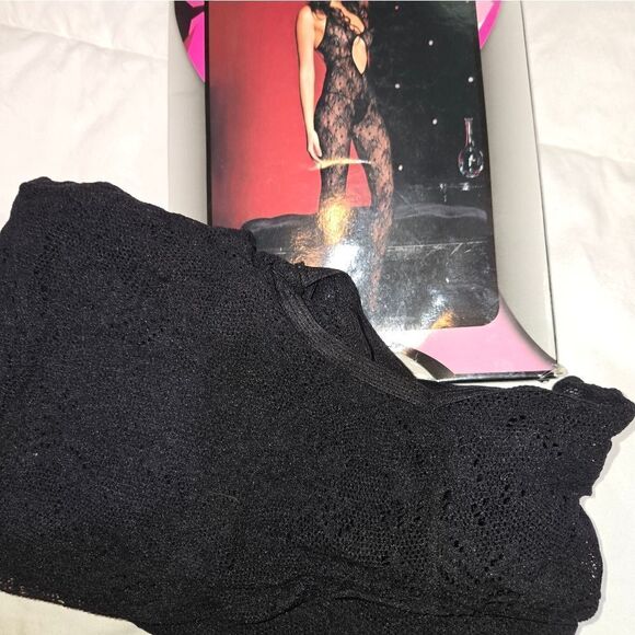 Music Legs Black Lace Bodystocking new - Picture 10 of 10